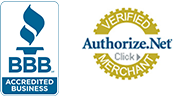 Better Business Bureau Accredited Business, Authorize.Net Verified Merchant